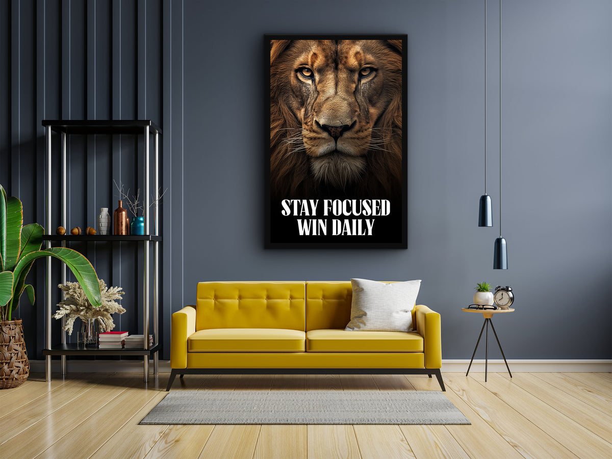 Stay Focused Win Daily Wall Art