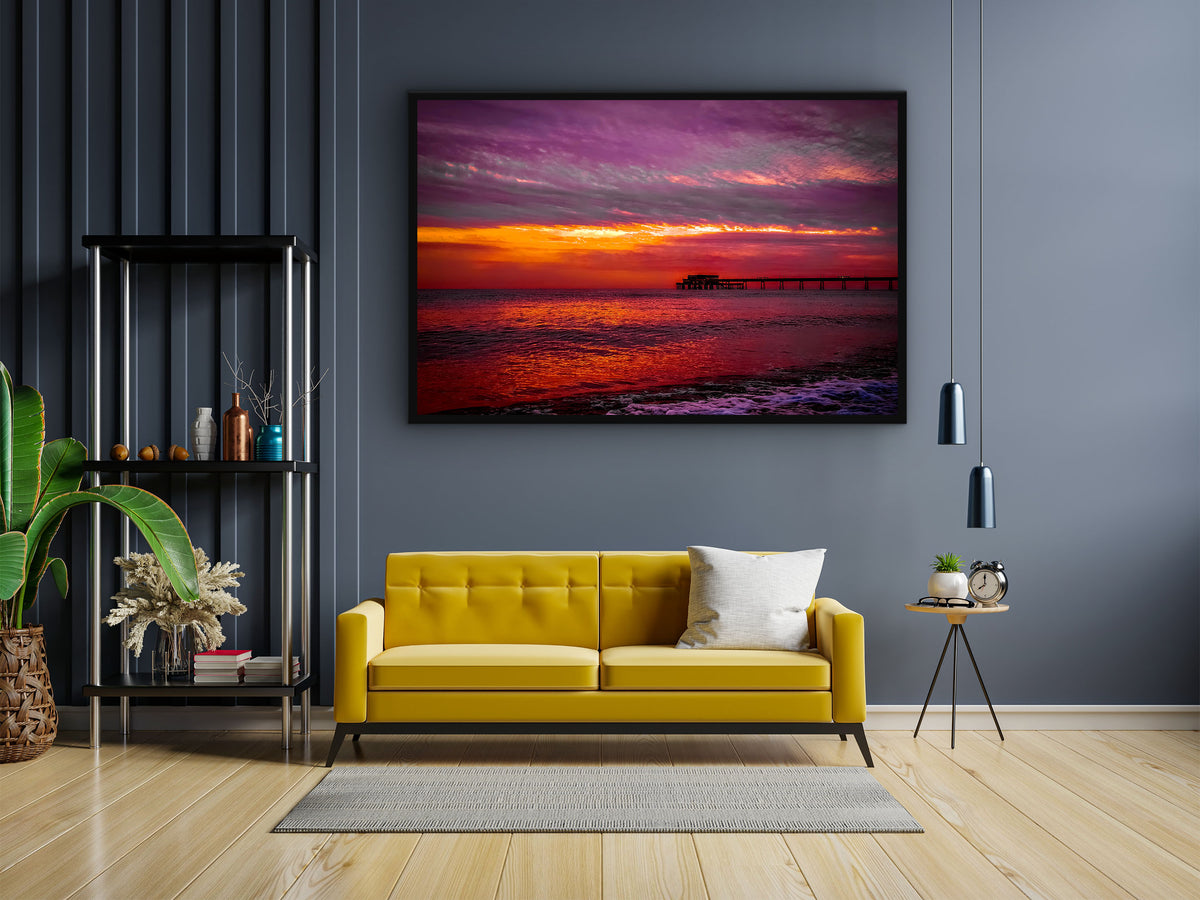 Sun Rise That I Took Over Deal Pier In Kent Wall Art