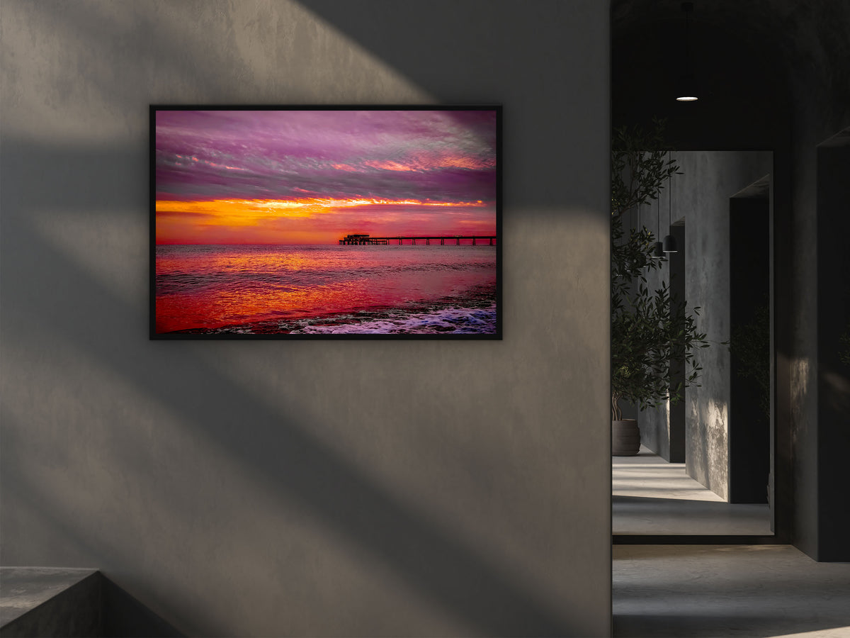 Sun Rise That I Took Over Deal Pier In Kent Wall Art