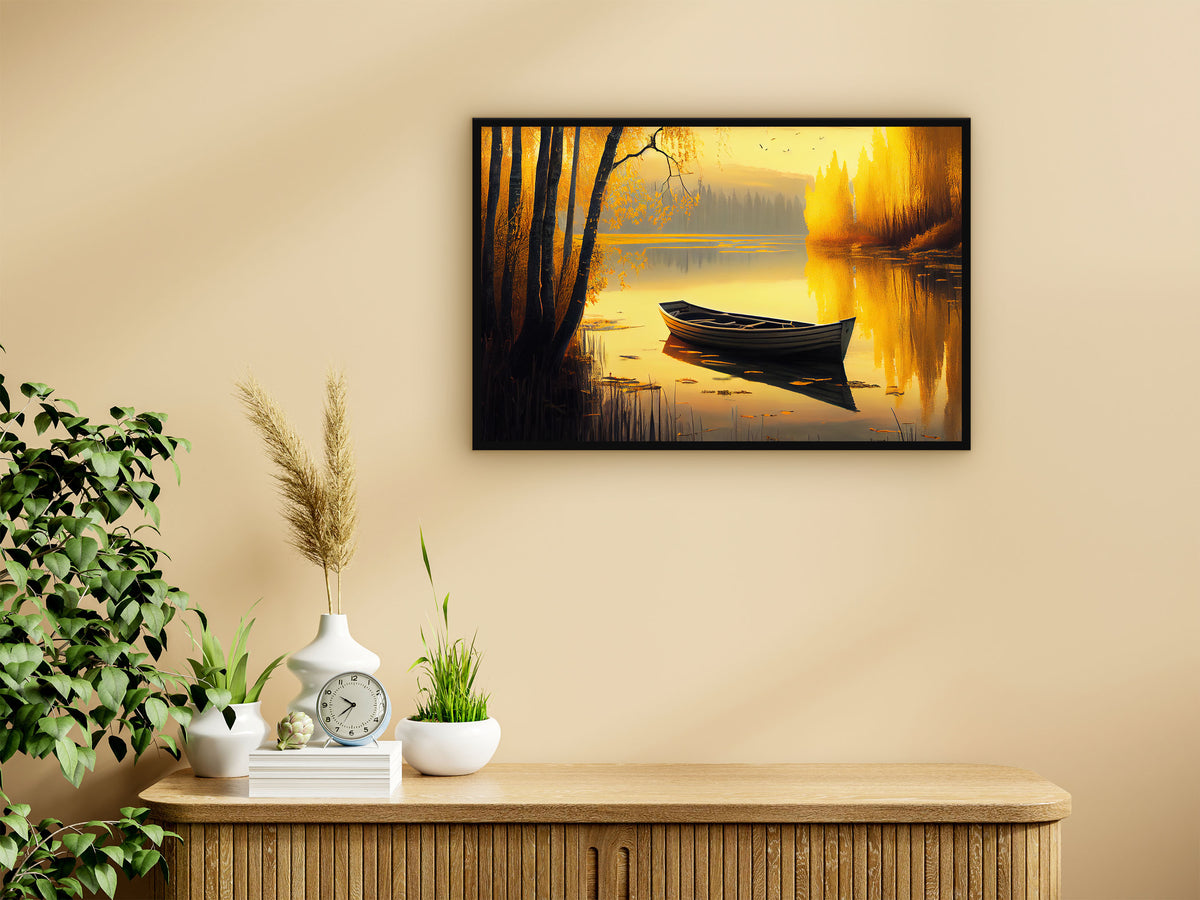 Wooden Boat Wall Art