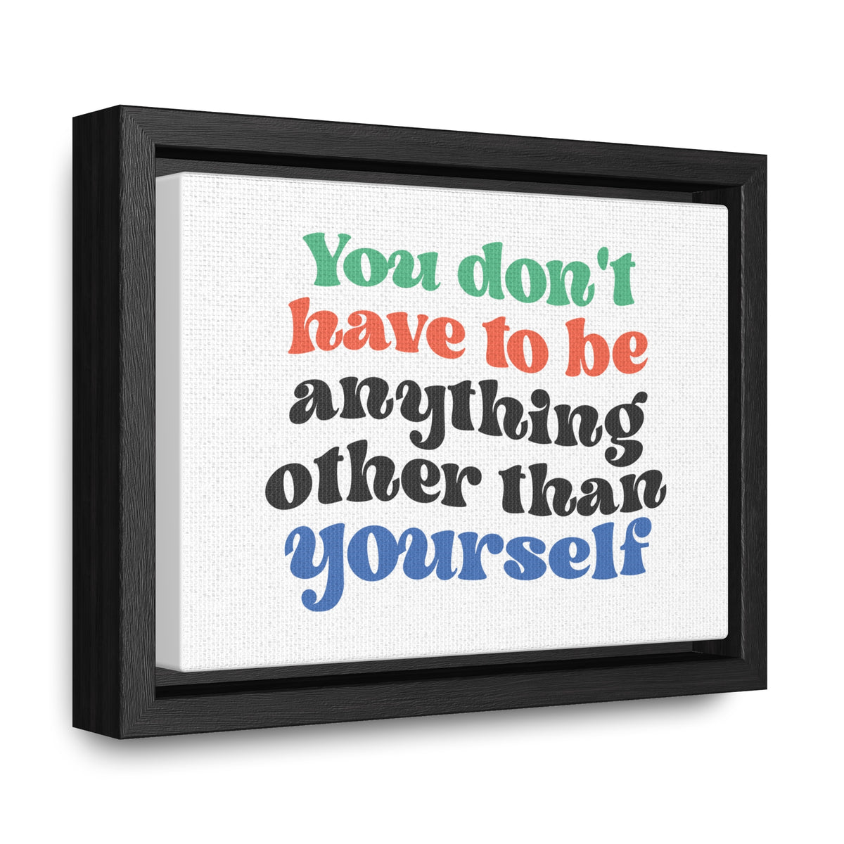You Don't Have To Be anything other Than Yourself Wall Art