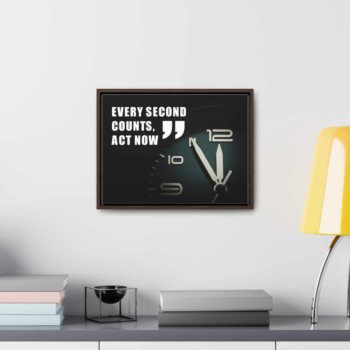 Every Second Counts, Act Now Wall Art