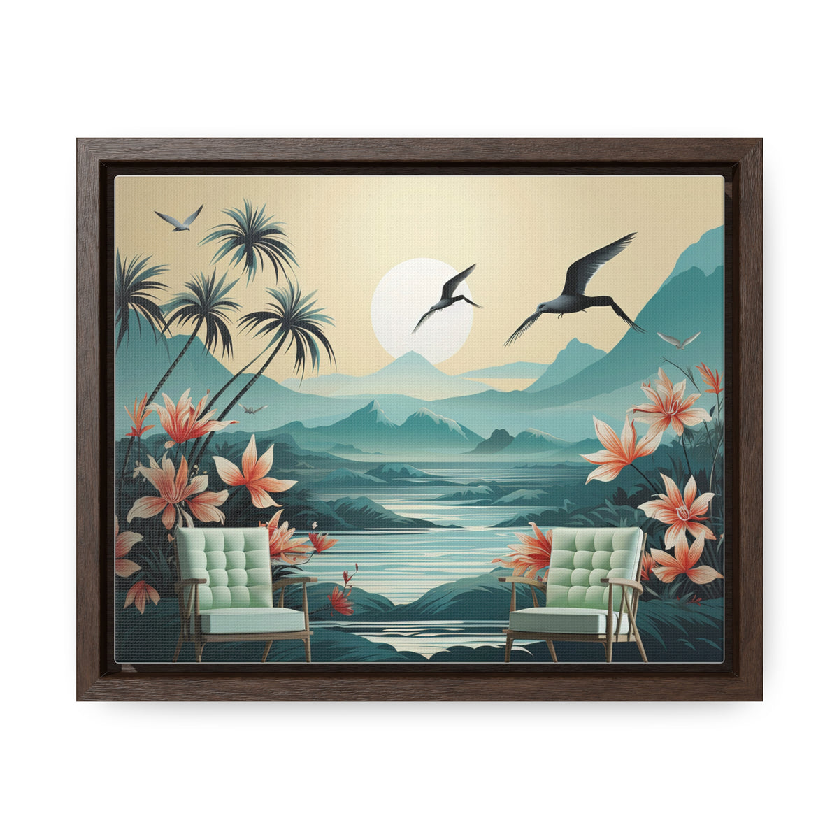 Wall Mural Wallpaper Jungle Landscape Flower for Living Room TV Sofa Bedroom Wall Art