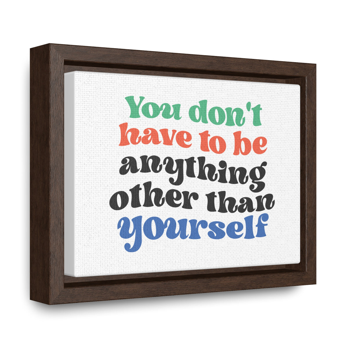 You Don't Have To Be anything other Than Yourself Wall Art