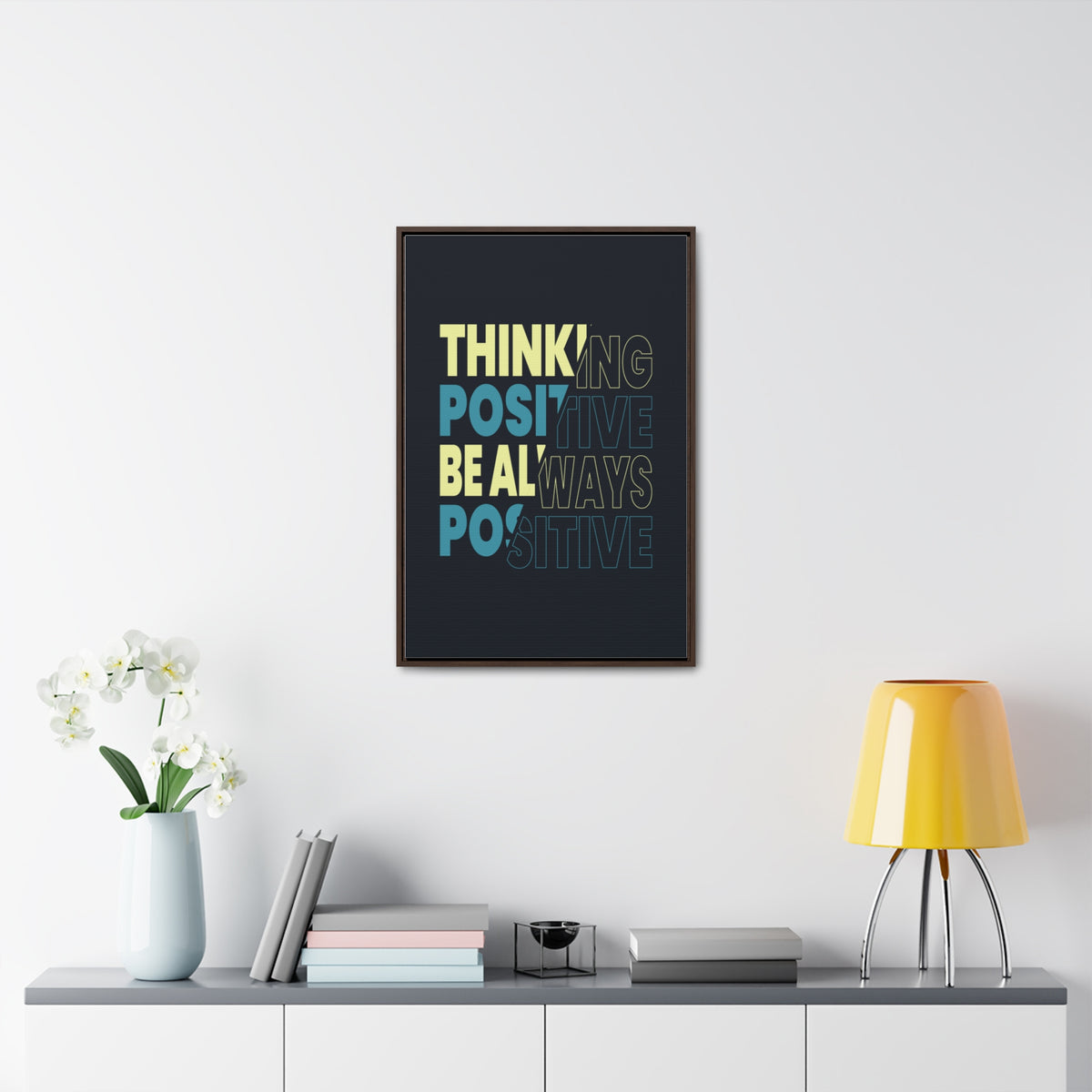Thinking Positive Be Always Positive Wall Art Canvas