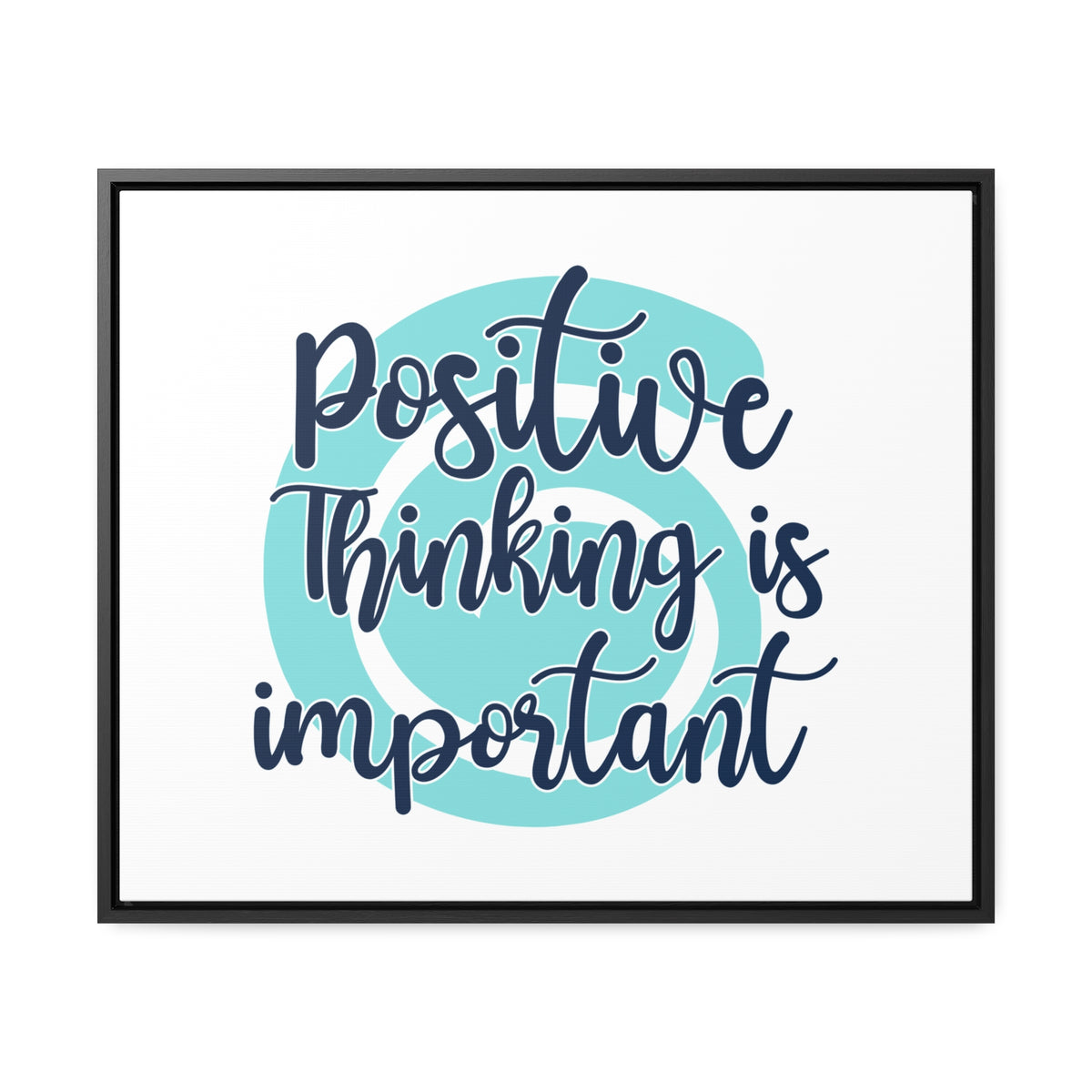 Positive Thinking is Important Wall Art
