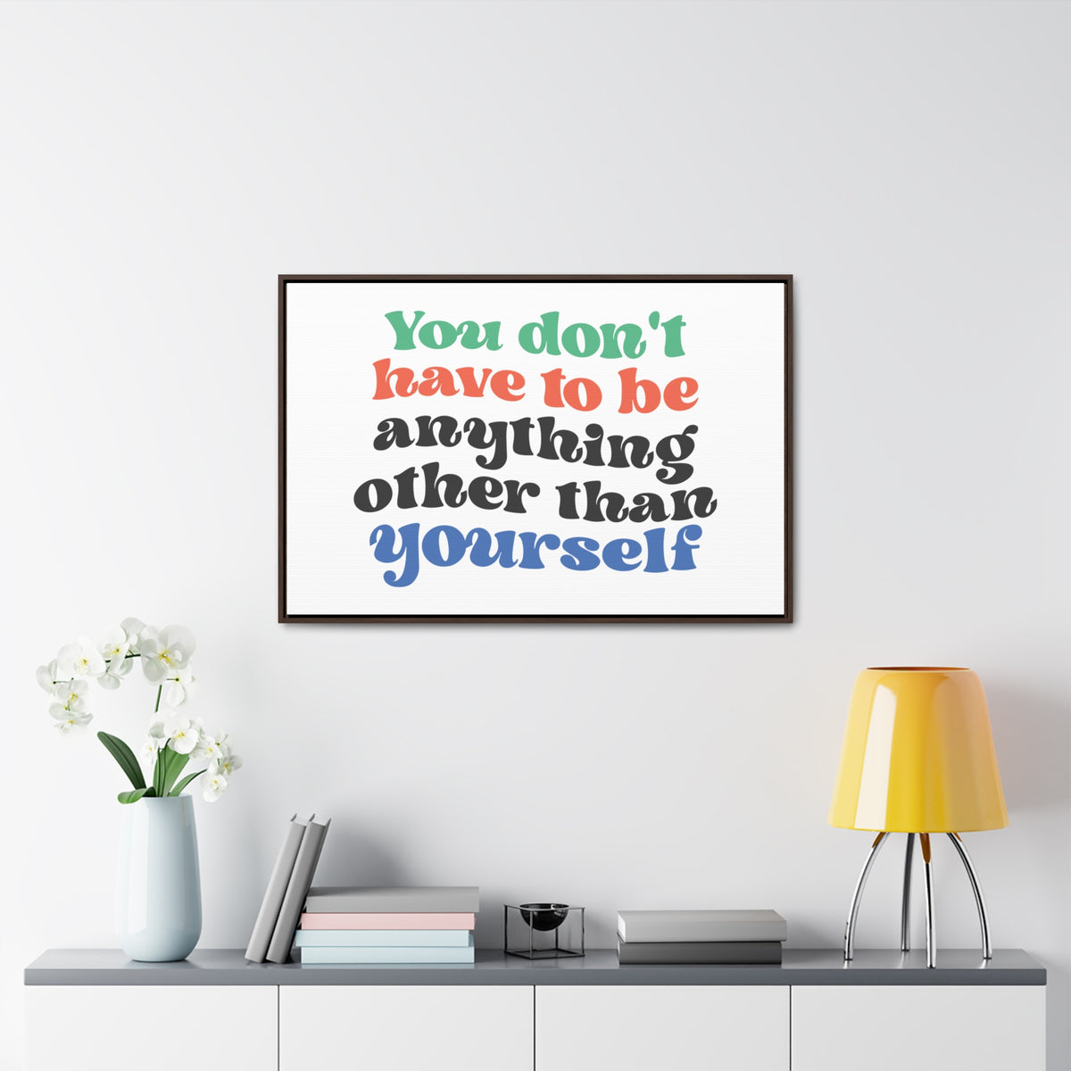 You Don't Have To Be anything other Than Yourself Wall Art