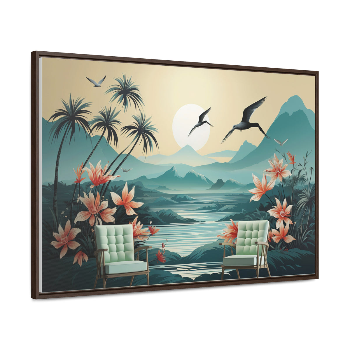 Wall Mural Wallpaper Jungle Landscape Flower for Living Room TV Sofa Bedroom Wall Art