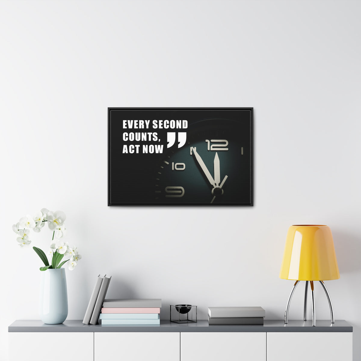 Every Second Counts, Act Now Wall Art
