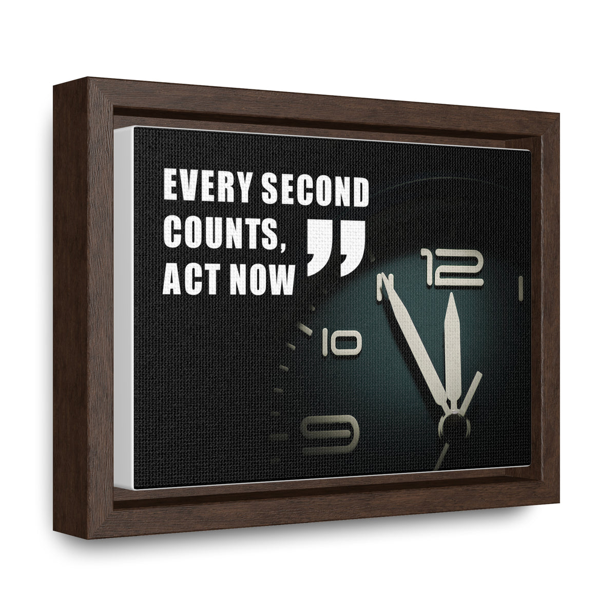 Every Second Counts, Act Now Wall Art