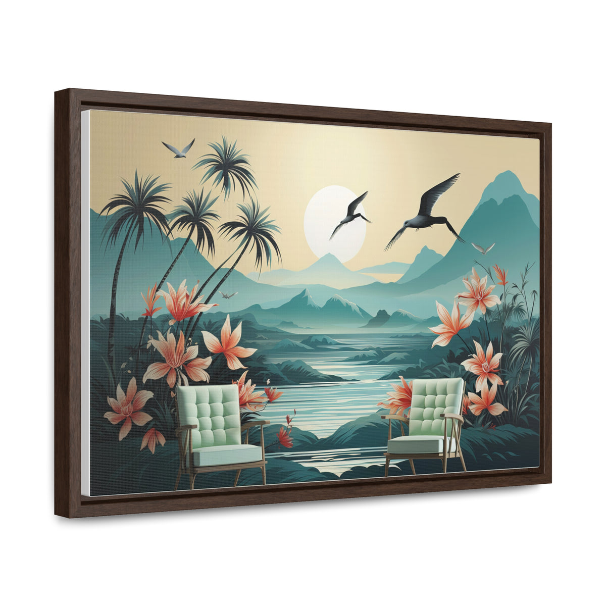 Wall Mural Wallpaper Jungle Landscape Flower for Living Room TV Sofa Bedroom Wall Art