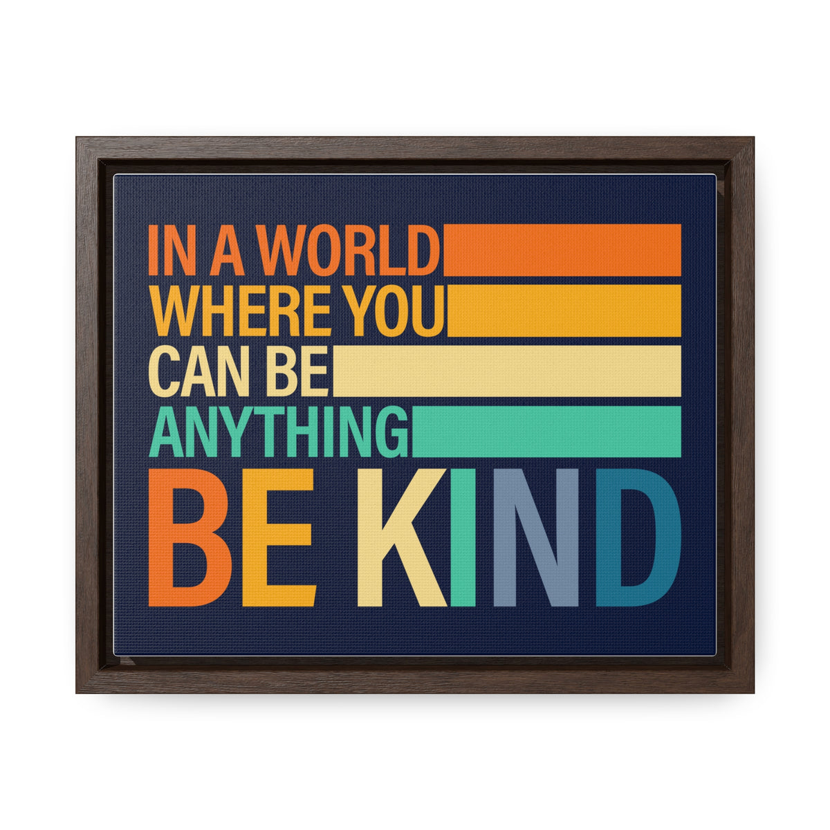 In A World Where You Can Be Anything Be Kids Wall Art