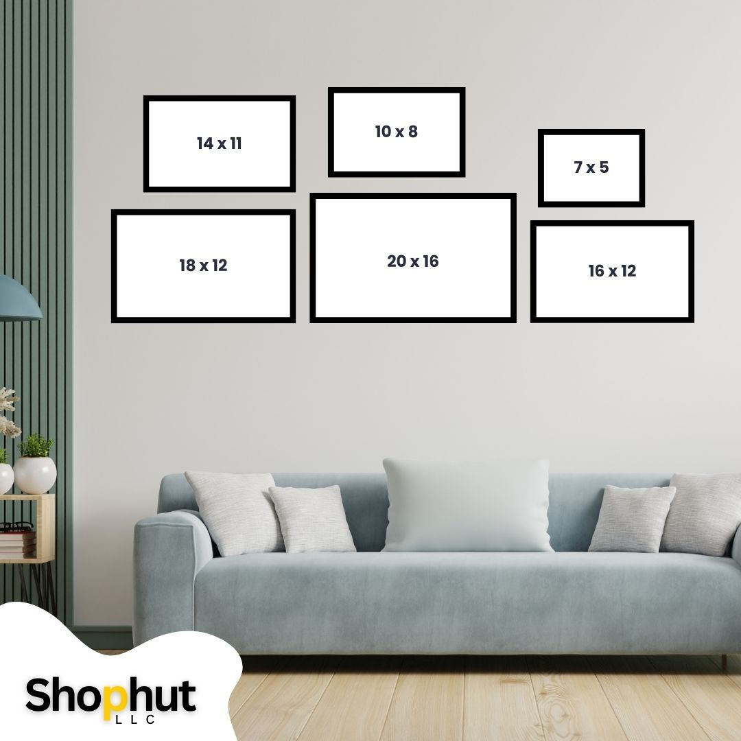 Vintage Oasis of Palm Trees Mountains Wall Art
